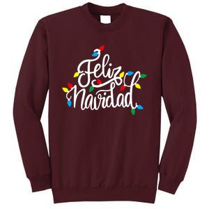 Feliz Navidad Funny Christmas Light Family Group Tall Sweatshirt