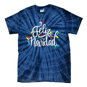 Feliz Navidad Funny Christmas Light Family Group Tie-Dye T-Shirt