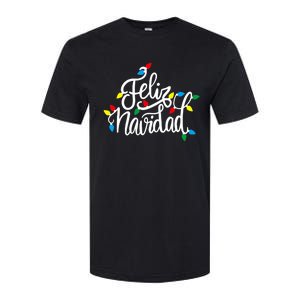 Feliz Navidad Funny Christmas Light Family Group Softstyle CVC T-Shirt