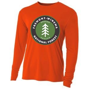 Fremontwinema National Forest Oregon Or Tree Badge Gift Cooling Performance Long Sleeve Crew