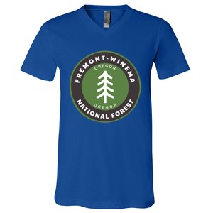 Fremontwinema National Forest Oregon Or Tree Badge Gift V-Neck T-Shirt