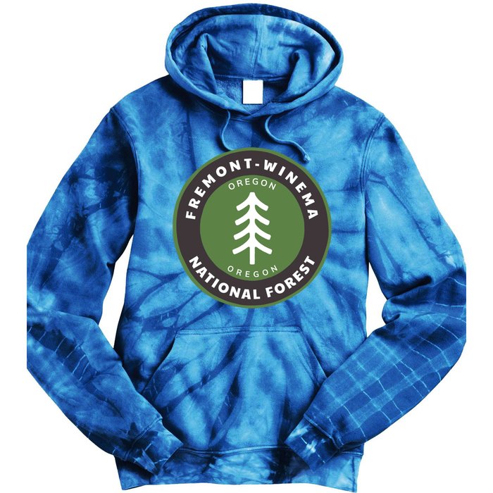 Fremontwinema National Forest Oregon Or Tree Badge Gift Tie Dye Hoodie