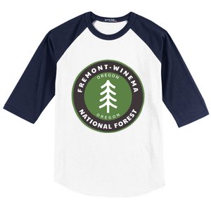 Fremontwinema National Forest Oregon Or Tree Badge Gift Baseball Sleeve Shirt