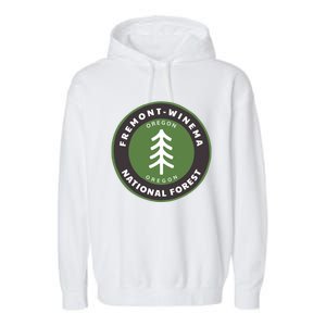 Fremontwinema National Forest Oregon Or Tree Badge Gift Garment-Dyed Fleece Hoodie