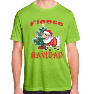 Fleece Navidad Festive Christmas Fun With A Woolly Twist Adult ChromaSoft Performance T-Shirt