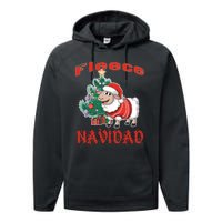 Fleece Navidad Festive Christmas Fun With A Woolly Twist Performance Fleece Hoodie