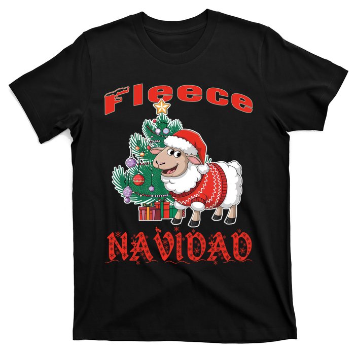 Fleece Navidad Festive Christmas Fun With A Woolly Twist T-Shirt