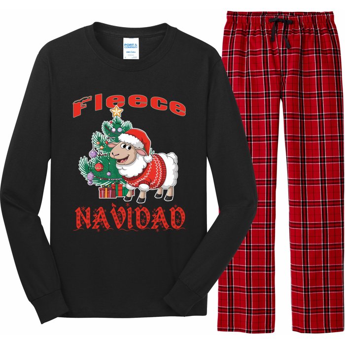 Fleece Navidad Festive Christmas Fun With A Woolly Twist Long Sleeve Pajama Set