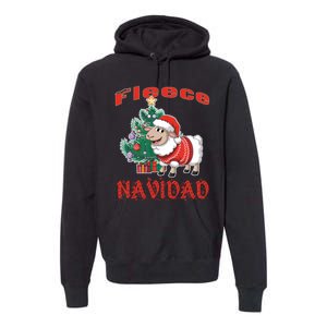 Fleece Navidad Festive Christmas Fun With A Woolly Twist Premium Hoodie