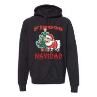 Fleece Navidad Festive Christmas Fun With A Woolly Twist Premium Hoodie