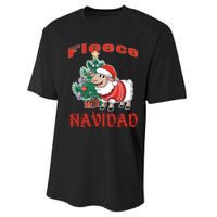 Fleece Navidad Festive Christmas Fun With A Woolly Twist Performance Sprint T-Shirt