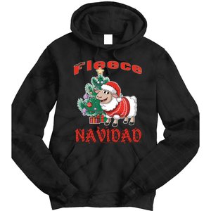 Fleece Navidad Festive Christmas Fun With A Woolly Twist Tie Dye Hoodie