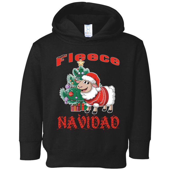 Fleece Navidad Festive Christmas Fun With A Woolly Twist Toddler Hoodie