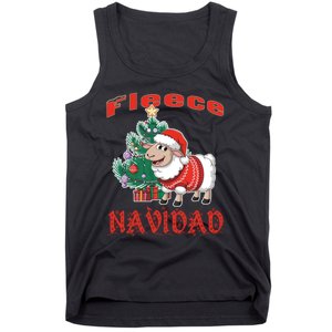 Fleece Navidad Festive Christmas Fun With A Woolly Twist Tank Top