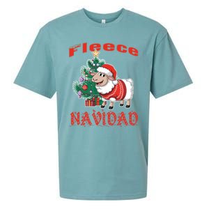 Fleece Navidad Festive Christmas Fun With A Woolly Twist Sueded Cloud Jersey T-Shirt