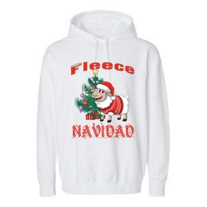 Fleece Navidad Festive Christmas Fun With A Woolly Twist Garment-Dyed Fleece Hoodie