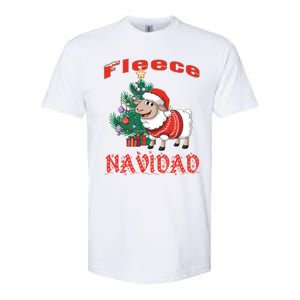 Fleece Navidad Festive Christmas Fun With A Woolly Twist Softstyle CVC T-Shirt