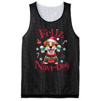 Feliz Navidog: Festive Holiday Dog Lover Mesh Reversible Basketball Jersey Tank