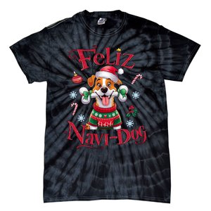 Feliz Navidog: Festive Holiday Dog Lover Tie-Dye T-Shirt