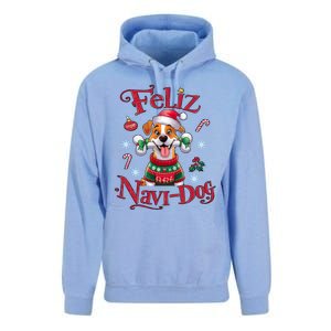 Feliz Navidog: Festive Holiday Dog Lover Unisex Surf Hoodie