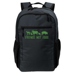 Friends Not Food Veggie Vegetarian Vegan Love Animals Meme Cool Gift Daily Commute Backpack