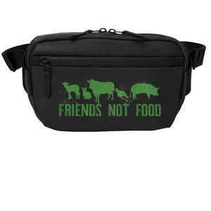 Friends Not Food Veggie Vegetarian Vegan Love Animals Meme Cool Gift Crossbody Pack