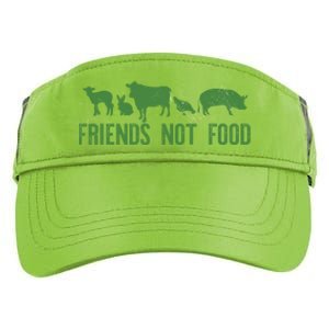 Friends Not Food Veggie Vegetarian Vegan Love Animals Meme Gift Adult Drive Performance Visor