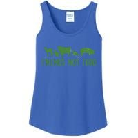 Friends Not Food Veggie Vegetarian Vegan Love Animals Meme Gift Ladies Essential Tank