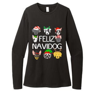 Feliz Navidog Feliz Navidad Christmas For Dog Lovers Womens CVC Long Sleeve Shirt