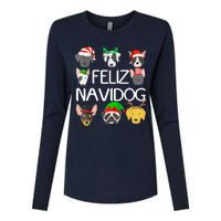 Feliz Navidog Feliz Navidad Christmas For Dog Lovers Womens Cotton Relaxed Long Sleeve T-Shirt