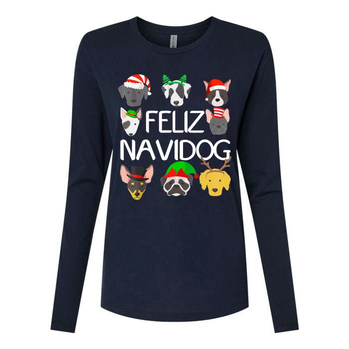 Feliz Navidog Feliz Navidad Christmas For Dog Lovers Womens Cotton Relaxed Long Sleeve T-Shirt