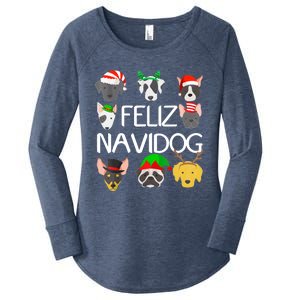 Feliz Navidog Feliz Navidad Christmas For Dog Lovers Women's Perfect Tri Tunic Long Sleeve Shirt