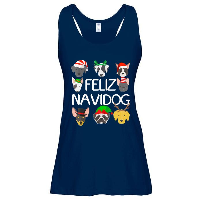 Feliz Navidog Feliz Navidad Christmas For Dog Lovers Ladies Essential Flowy Tank