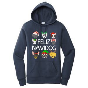 Feliz Navidog Feliz Navidad Christmas For Dog Lovers Women's Pullover Hoodie