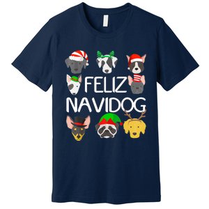 Feliz Navidog Feliz Navidad Christmas For Dog Lovers Premium T-Shirt