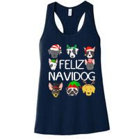 Feliz Navidog Feliz Navidad Christmas For Dog Lovers Women's Racerback Tank