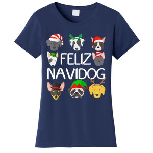 Feliz Navidog Feliz Navidad Christmas For Dog Lovers Women's T-Shirt