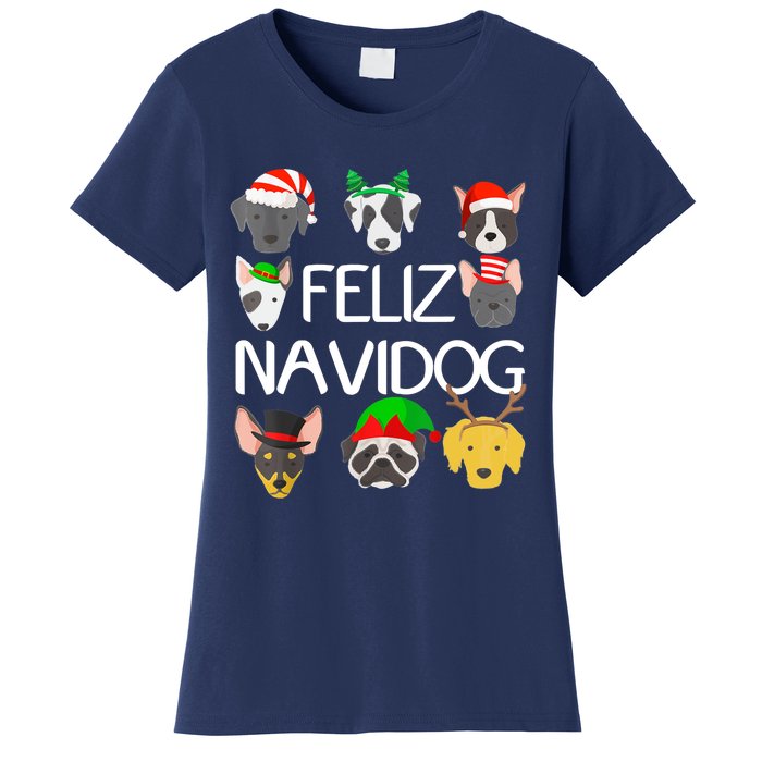 Feliz Navidog Feliz Navidad Christmas For Dog Lovers Women's T-Shirt