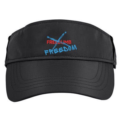 Freedom Not Freedumb Adult Drive Performance Visor