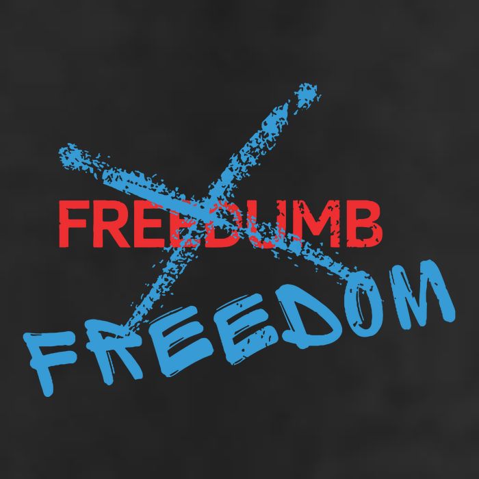 Freedom Not Freedumb 25L Jumbo Tote
