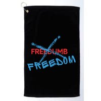 Freedom Not Freedumb Golf Towel