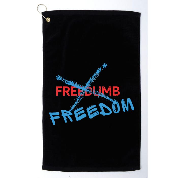 Freedom Not Freedumb Golf Towel