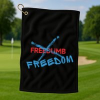 Freedom Not Freedumb Golf Towel