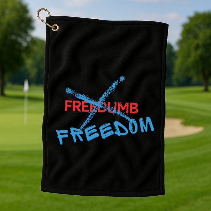 Freedom Not Freedumb Golf Towel