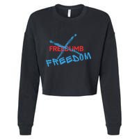 Freedom Not Freedumb Cropped Pullover Crew