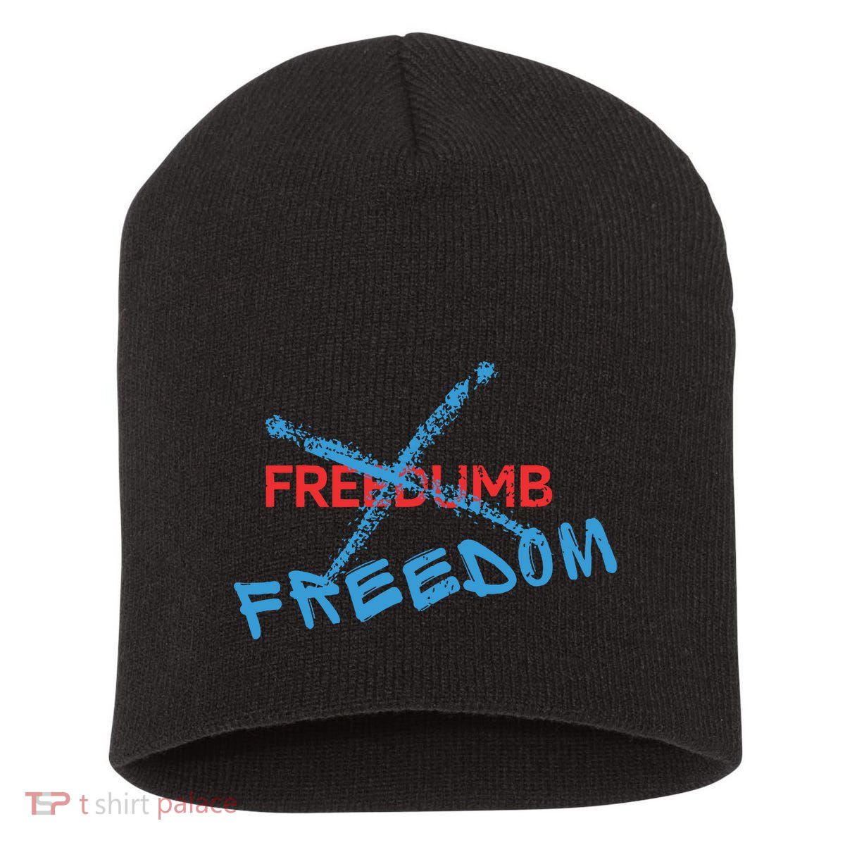 Freedom Not Freedumb Short Acrylic Beanie