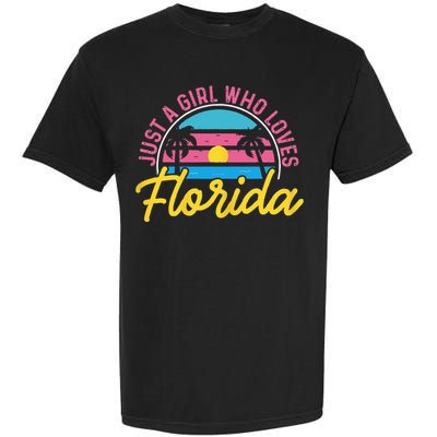 Floridian Native Florida Just A Who Loves Florida Garment-Dyed Heavyweight T-Shirt