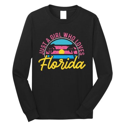 Floridian Native Florida Just A Who Loves Florida Long Sleeve Shirt