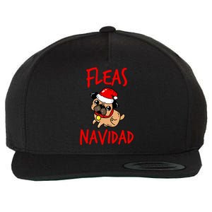 Fleas Navidad Funny Pug Christmas Gift Funny Gift Wool Snapback Cap