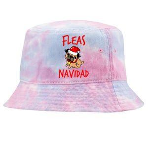 Fleas Navidad Funny Pug Christmas Gift Funny Gift Tie-Dyed Bucket Hat